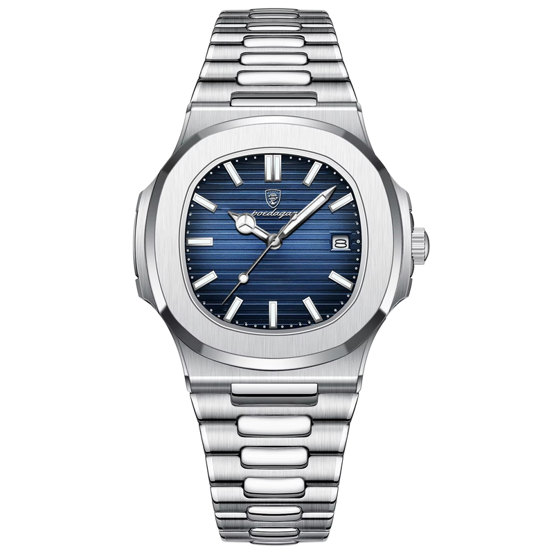 Silver / Blue